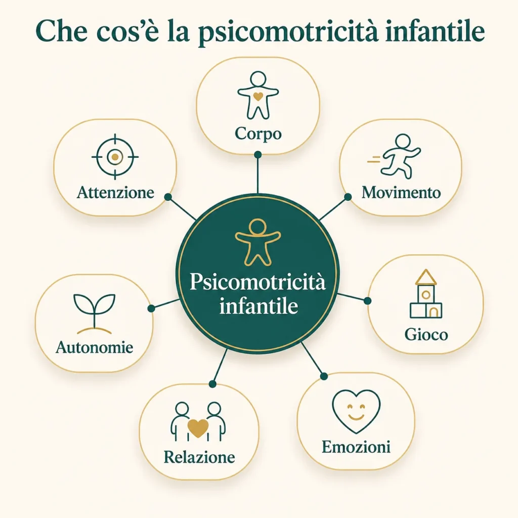 Psicomotricità infantile: mappa concettuale