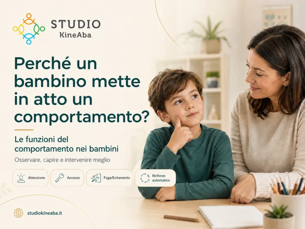 Funzioni del comportamento nei bambini: attenzione, accesso, fuga e rinforzo automatico