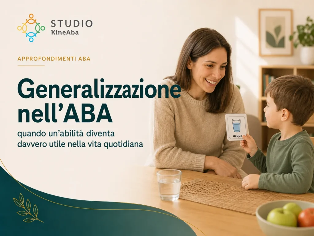 Generalizzazione nell’ABA di un’abilità nella vita quotidiana