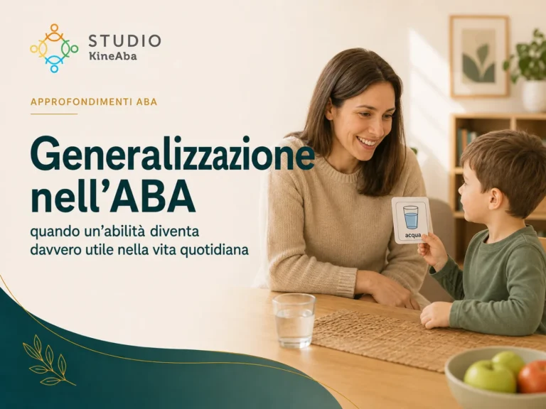 Generalizzazione nell’ABA di un’abilità nella vita quotidiana