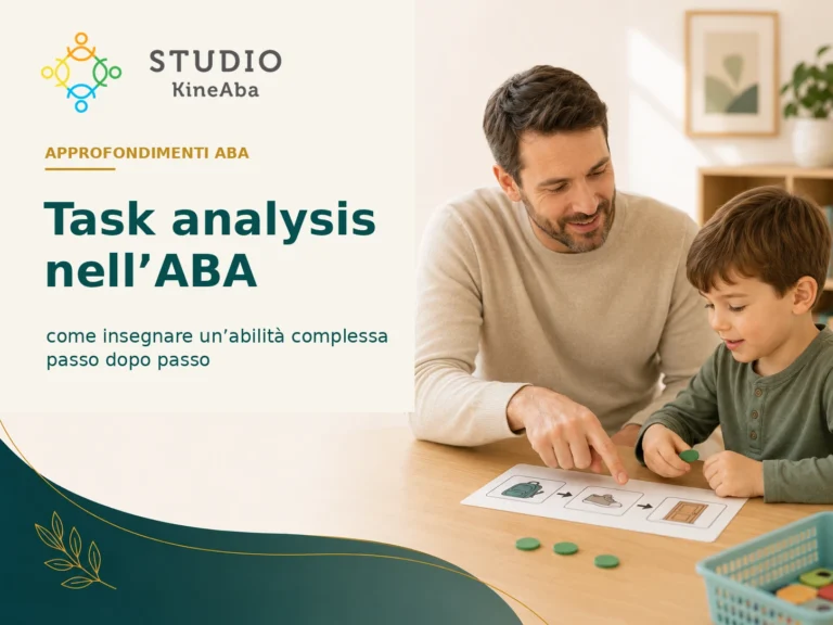 Task analysis nell’ABA durante l’insegnamento di una sequenza di abilità a un bambino